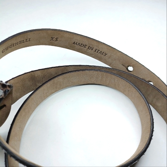 Brunello Cucinelli Snakeskin  Loop Detail Belt - Picture 2 of 8